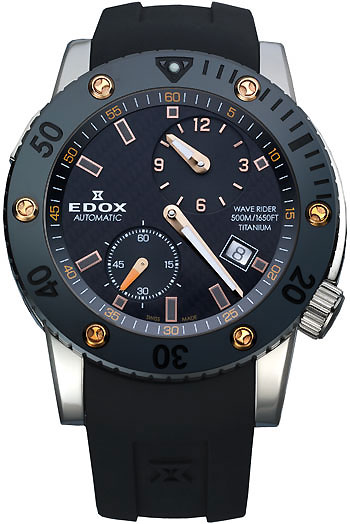EDOX Wave Rider Regulator Mens Watch Model: 77001-TINR-NIO
