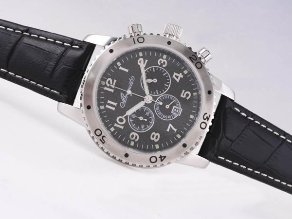 Breguet Type XXI 3810BR/92/9ZU Black Dial Stainless Steel Case 42.5mm Watch