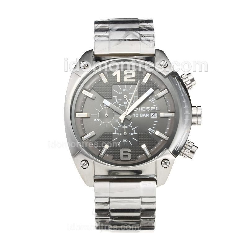 Diesel 10 Bar Working Chronograph with Grey Dial S/S