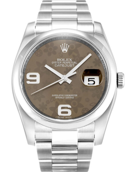 Replica Rolex Datejust Brown Floral Dial 116200