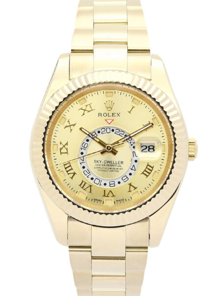 Replica Rolex Sky-Dweller Champagne Dial 326938