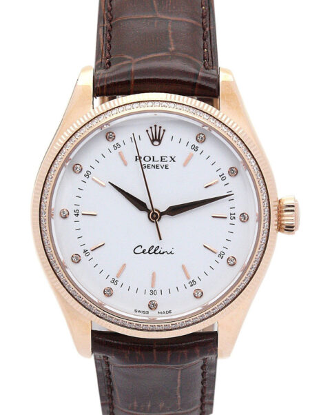 Replica Rolex Cellini White Dial 5310 Rose Gold
