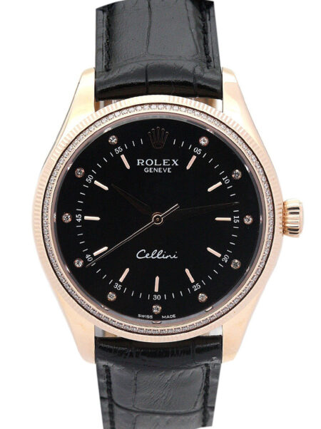 Replica Rolex Cellini Black Dial 5310-2