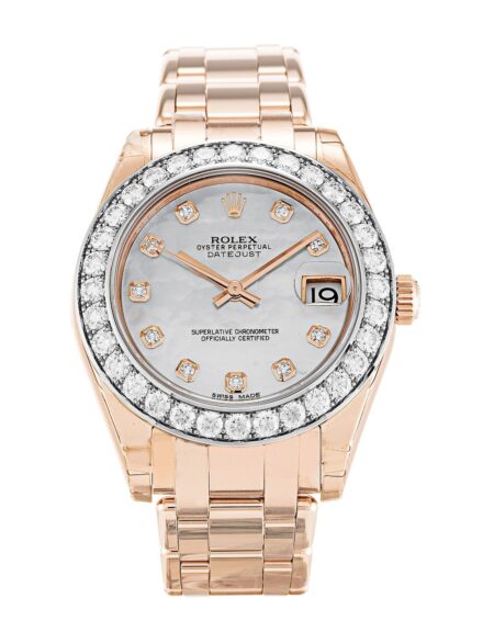 Replica Rolex Pearlmaster Mother of Pearl Dial 81285