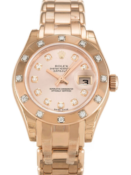 Replica Rolex Pearlmaster Rose Dial 80315