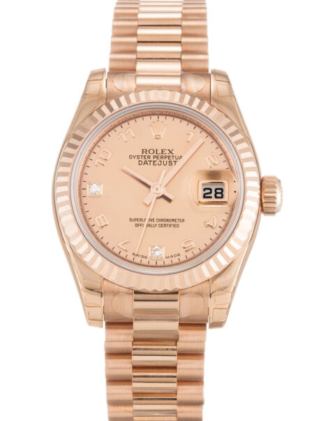 Replica Rolex Lady-Datejust Mother of Pearl - Goldust Dial 179175F