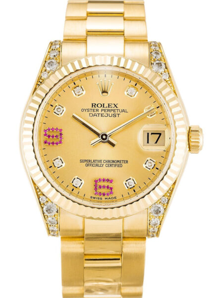 Replica Rolex Datejust Mid-Size Champagne Dial 178238