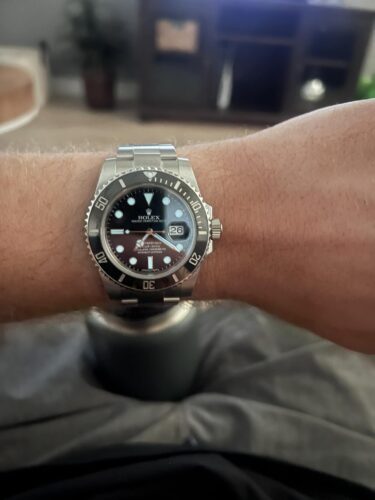 Replica Rolex Submariner Black Dial 116610LN photo review