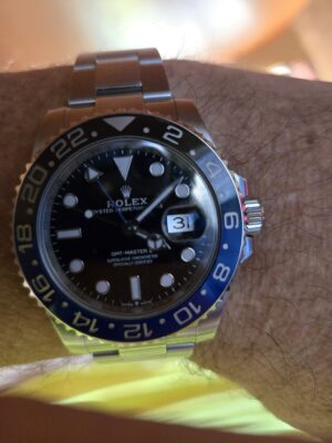 Replica Rolex GMT-Master II Black Dial 116710BLNR "Batman" photo review