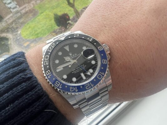 Replica Rolex GMT-Master II Black Dial 116710BLNR "Batman" photo review