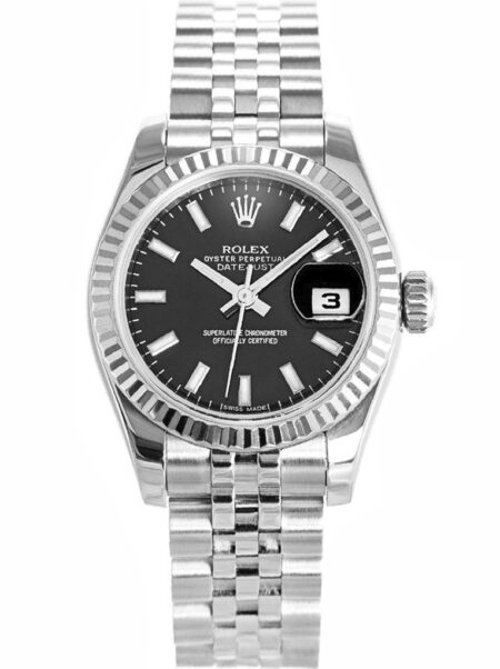 Replica Rolex Datejust Black Dial 179174