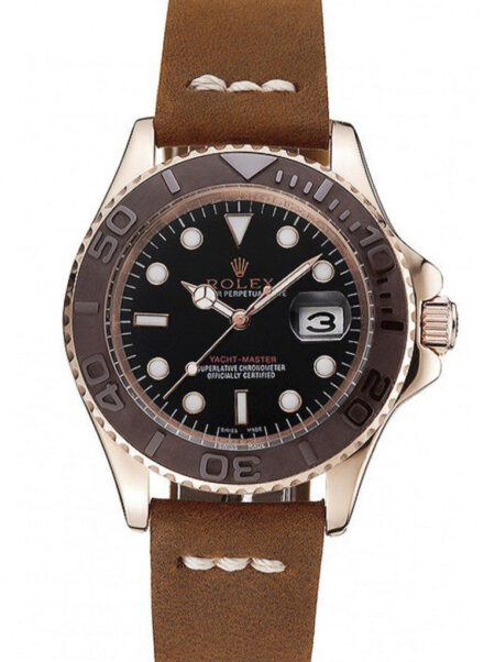 Replica Rolex Yacht-Master Black Dial 1453860