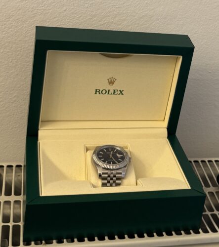 Replica Rolex Datejust Blue Dial 126334 Jubilee 41 mm photo review