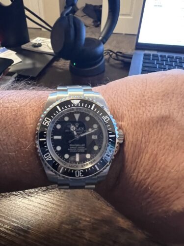 Replica Rolex Deepsea Black Dial 116660 photo review