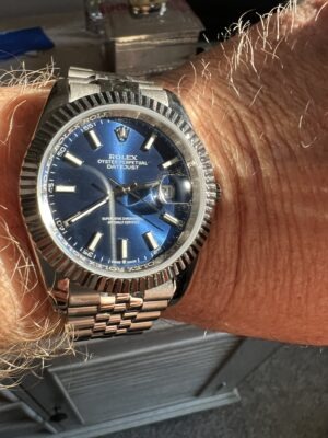 Replica Rolex Datejust Blue Dial 126334 Jubilee 41 mm photo review