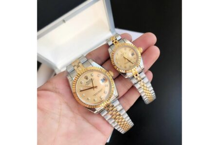 Replica Rolex Datejust RG/SS Jub Gold/Dial