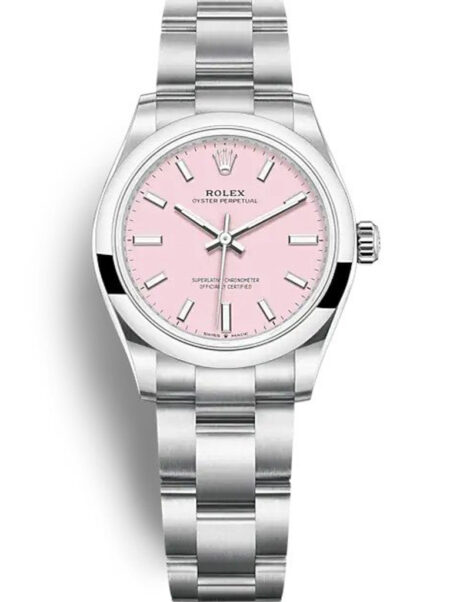 Replica Rolex Oyster Perpetual Lady Candy Pink Dial 124200