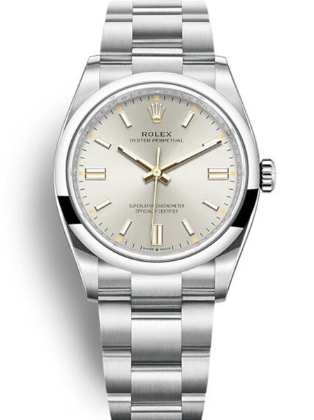 Replica Rolex Oyster Perpetual Lady Silver Dial 126000