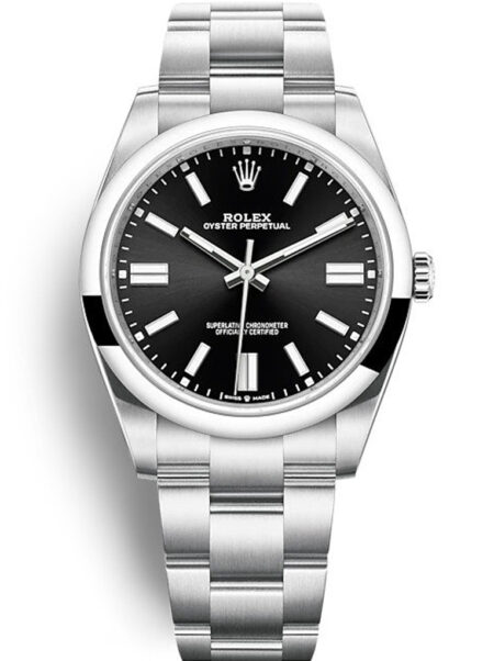 Replica Rolex Oyster Perpetual Black Dial 124300