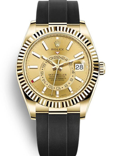 Replica Rolex Sky-Dweller Champagne Dial 326238