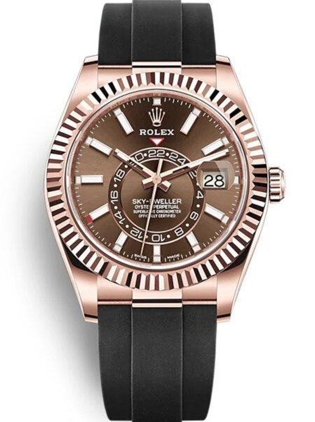 Replica Rolex Sky-Dweller Chocolate Dial 326235