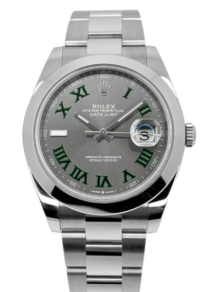Superclone Rolex Datejust Rhodium Dial 126300 "Wimbledon" Oyster