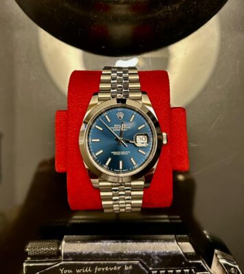 Replica Rolex Datejust Blue Dial 126334 Jubilee 41 mm photo review