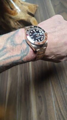 Superclone Rolex GMT-Master II Black Dial 126711CHNR Root Beer photo review