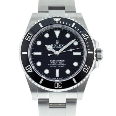 Superclone Rolex Submariner Black Dial 124060 No-Date Perspective View