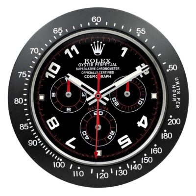 Replica ROLEX WALL CLOCK – DAYTONA BLACK/RED