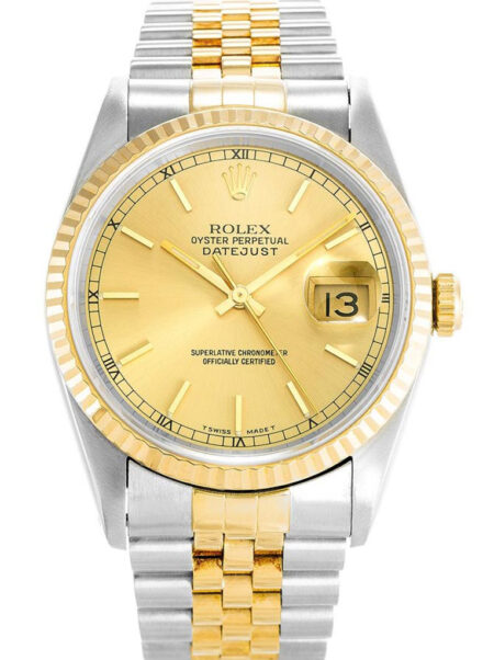 Replica Rolex Datejust Gold Dial 16233