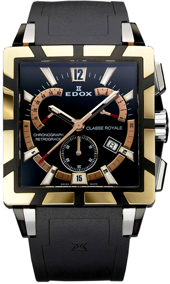 EDOX Classe Royale Chronograph Mens Watch Model: 01504-357RN-NIR