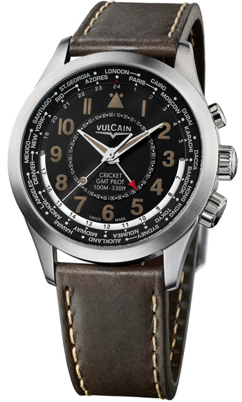 Vulcain Aviator GMT Pilot Mens Watch Model: 100108.333C