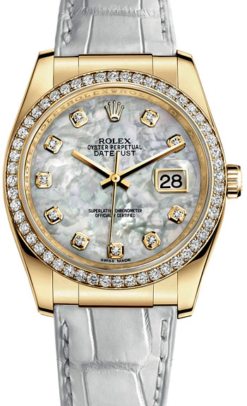 Rolex Datejust 36mm Ladies Watch Model: 116188-0091