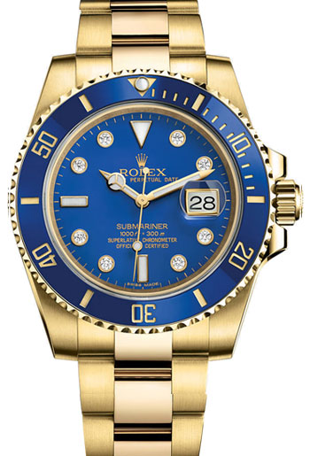Rolex Submariner Date Mens Watch Model: 116618LB-BLUDIA