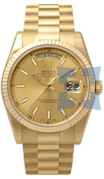 Rolex Day-Date President 36mm Mens Watch Model: 118238YGCS