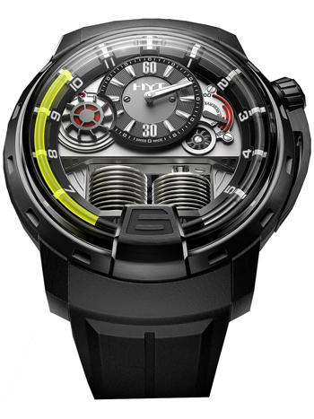 HYT H1 Black DLC Titanium Mens Watch Model: 148-DL-21-GF-RU