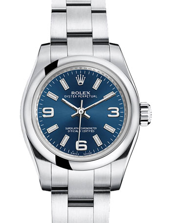 Rolex Oyster Perpetual 26mm Ladies Watch Model: 176200-BLUE