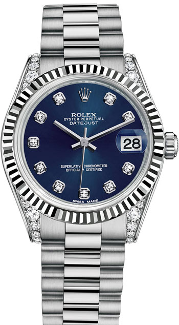 Rolex Datejust 31mm Ladies Watch Model: 178239-BLUDIA