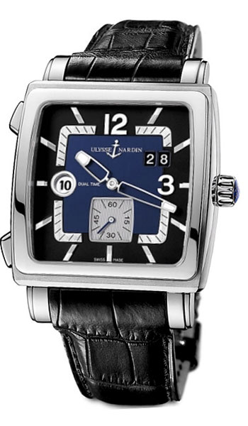 Ulysse Nardin Quadrato Dual Time Mens Watch Model: 243-92-632