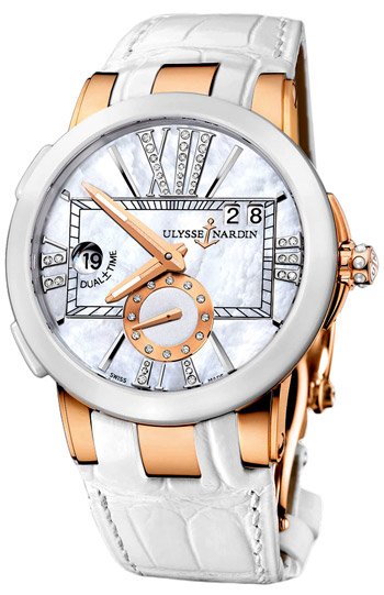 Ulysse Nardin Executive Dual Time Ladies Ladies Watch Model: 246-10-391