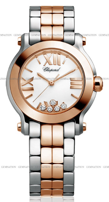 Chopard Happy Sport Round Ladies Watch Model: 278509-6003