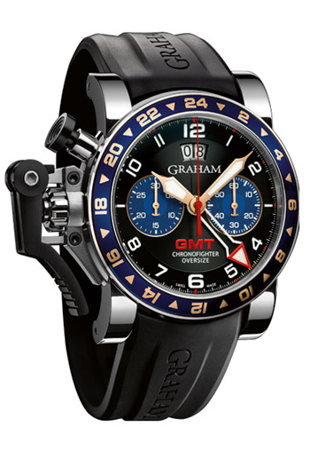 Graham Chronofighter Oversize GMT Steel Mens Watch Model: 2OVGS.B26A