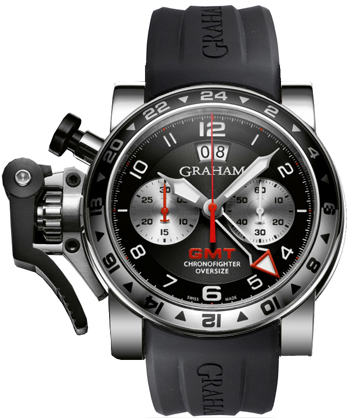 Graham Chronofighter Oversize GMT Steel Mens Watch Model: 2OVGS.B39A.K10S
