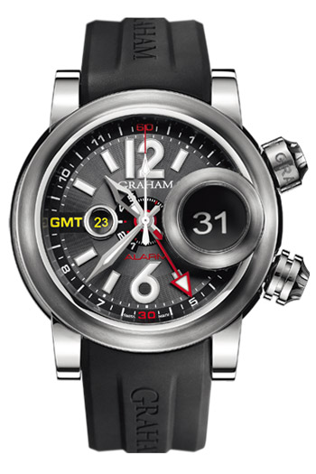 Graham Swordfish Grillo Alarm GMT Mens Watch Model: 2SWGS.B23A