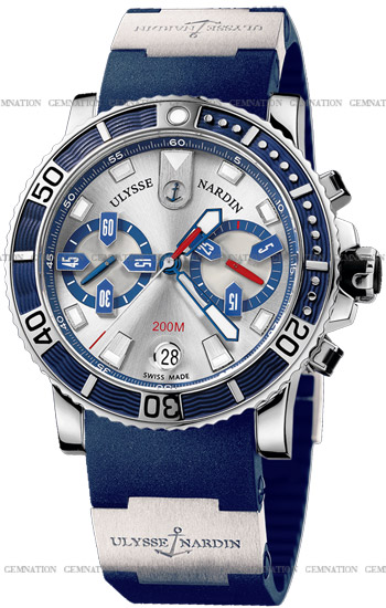 Ulysse Nardin Maxi Marine Diver Chronograph Mens Watch Model: 8003-102-3.91