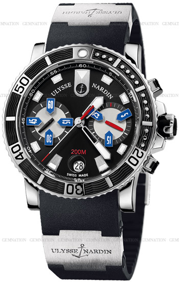 Ulysse Nardin Maxi Marine Diver Chronograph Mens Watch Model: 8003-102-3.92