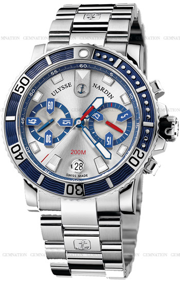Ulysse Nardin Maxi Marine Diver Chronograph Mens Watch Model: 8003-102-7.91