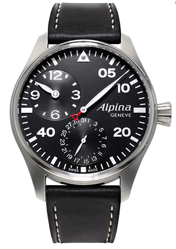 Alpina Startimer Pilot Manufacture Regulator Mens Watch Model: AL-950B4S6