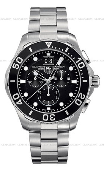 Tag Heuer Aquaracer 5 Chronograph Grand-Date Mens Watch Model: CAN1010.BA0821